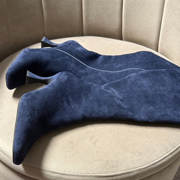 Blue Navy Boots - Picture 6 of 7